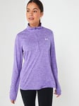 UNDER ARMOUR Womens Training Tech Twist 1/2 Zip - Purple, Purple, Size M, Women