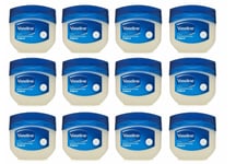 12 x Vaseline Pure Petroleum Jelly - Original - 50ml (For All Types Of Skin)