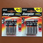 10 x NEW Energizer AAA MAX Alkaline Powerseal Batteries LR03 MX2400 MN2400 MICRO