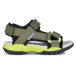 Geox J Borealis Boy E Sandal, Military Lime, 4 UK