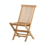 Venture Home Fällbar stol Kenya utan Armstöd 2-pack Folding Chair without Armrest, Teak 9516-244