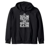 Reading All Winter Cozy Book Lover and Literary Escape Zip Hoodie