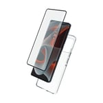 Protective Pack for Motorola Edge 50 Pro Soft Shell and Anti-scratch Glass 9H