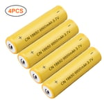 4 st 3,7V 9800mAh Litiumjonbatterier 18650 Uppladdningsbara Batterier för Ficklampor Huvudlampor