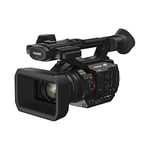 Panasonic X20 I Caméscope Semi-Pro 4K (4K 60p, Zoom Optique 20x, Grand Angle 24.5mm, Stabilisé, Viseur inclinable, Enr. Interne 4:2:2 10bit 4K, Live Streaming FHD) Noir – Version Française