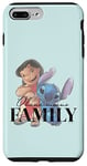 Coque pour iPhone 7 Plus/8 Plus Disney 100 Anniversary Lilo & Stitch D100 Citation Ohana