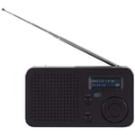 DABMAN 17 bärbar DAB+/FM-radio med Bluetooth Svart