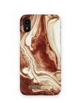 iDeal Printed Mobilskal iPhone XR Golden rusty marble