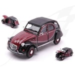 [FR] Welly CITROEN 2 CV CHARLESTON 1980 AMARANT/BLACK 1:24 - WE4009AM