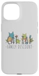 Coque pour iPhone 15 Cat Tax Family Discount Médias sociaux Tendance Mème