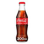 COCA-COLA 'COKE' ORIGINAL TASTE 24 X 200ML BOTTLES CARBONATED SOFT DRINKS