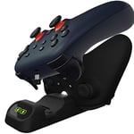 Orzly controller charger stand for Google Stadia works as dock for all type C controllers - Jet Black edition