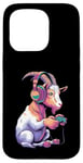 iPhone 15 Pro Goat Stuffed Animal Goat Costume Kids Headphones Video Game Case