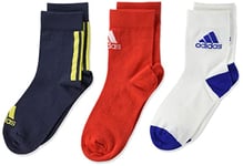 adidas Mixte enfant Socks 3 Pairs Chaussettes, Shanav / Vivred Blanc, L EU