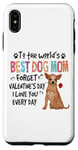 Coque pour iPhone XS Max Chihuahua Best Dog Mom Valentines Day Funny Puppy Dogs