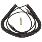 3,5 mm Ljud Spiralkabel Infällbar 3 m Plug and Play 3,5 mm Ljudkabel med XLR-adapter för Hemljud MP4 Hörlurar