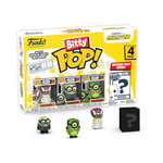 Funko Bitty Pop! Minions - Frankenbob 4PK - Frankenbob, Bride Kevin, Creature Mel et Une Mini-Figurine Mystère en Surprise - 2.2 Cm - Minions 2 Collectionnable - Étagère Empilable Incluse