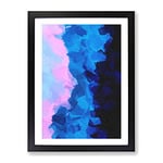 Force Of The Elements Abstract Framed Print for Living Room Bedroom Home Office Décor, Wall Art Picture Ready to Hang, Black A2 Frame (62 x 45 cm)