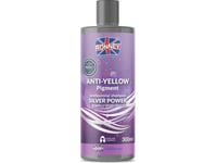 Ronney Anti-Yellow Silver Power Professionellt Schampo För Blekt Blont Och Grått Hår 300 Ml