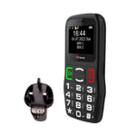 TTfone TT220 Mobile Senior SOS Big Button Phone with Mains plug & PAYG EE SIM