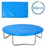 Monzana - Bâche de protection pour trampoline ø 183 - 426 cm bleu Housse en pe résistante aux uv pluie neige soleil 366cm - Bleu