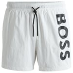 BOSS Men's Octopus Swim Short, White100,