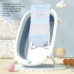 (SkyBlue)Baby Mesh Bath Mat Ergonomic Detachable Newborn Bath Support Net For