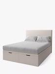 Koti Home Dee Upholstered Ottoman Storage Bed, King Size