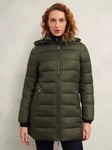 Hobbs Joelle Puffer Coat, Dark Olive