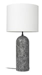 Gravity Floor Lamp XL Low - Grey Marble/White Shade