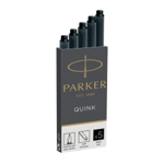 Parker 1950382 Quink Ink Cartridges - Black (5 Pack)