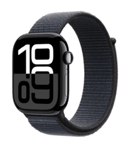 Apple Watch Series 10 GPS + Cellular 46mm Gagatsvart Aluminiumboett med Ink Sportloop