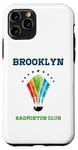 Coque pour iPhone 11 Pro Brooklyn New York Athletics Preppy Raquette de badminton Club