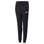 Puma Childrens Unisex Kids Essentials Full-Length Youth Sweatpants Jogging Bottoms - Black Cotton - Size 3-4Y