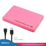 Blue External Hard Drive Enclosure for 2.5 Inch SATA SSD and HDD USB 3.0 Portable Case Measuring 25x22cm