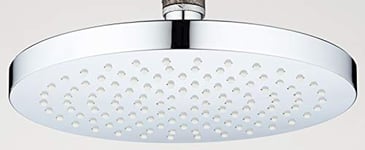veebath Grand 20,3 cm Drenching pluie tête de douche ronde fixe avec support pivotant 1/2 boule connecteur en métal, chrome poli