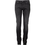 Diesel Mens Tepphar-X Skinny Fit Black Jeans Cotton - Size 40W/30L