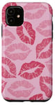 iPhone 11 Pink Lipstick Lips Kiss Kisses Women Girls Coquette Case