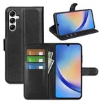 Galaxy A34 5G      Pu Wallet Case    [Black]