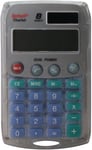 Calculatrice de poche 8 chiffres solaire/pile Argent