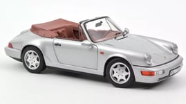 Porsche 911 Carrera 2 Cabriolet 1990 Silver- 1:18 Norev Voiture Model Car 187330