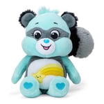 Care Bears 22cm Bean Plush - Wish Raccoon, Collectable Cute Soft Toy, Cuddly Toy for Boys and Girls, Small Care Bear Teddy, Plushie for Children Ages 4 5 6 7 +, Blue with Stripey Tail