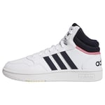adidas Femme Hoops 3.0 Mid Classic Shoes Sneaker, Legend Ink/FTWR White, Numeric_44 EU