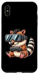 Coque pour iPhone XS Max Animal de joueur mignon avec des lunettes VR Cartoon