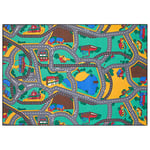 Carpet Studio Tapis Voiture Enfant 140x200cm, Tapis de Jeux Chambre Enfant, Tapis Bebe, Chambre Fille et Garçon, Antidérapant, 30°C Lavable - Playtime