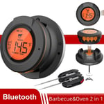 Wireless Meat Thermometer Grill Thermometer Bluetooth with 2pcs Meat Probes