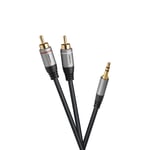 Câble audio 2x RCA vers stéréo jack 3,5mm celexon PRO 3 m