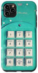 Coque pour iPhone 11 Pro Max Téléphone rétro années 80/90 Turquoise Old School Nostalgie