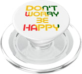 Don't Worry But Be Happy Rasta Reggae PopSockets PopGrip for MagSafe