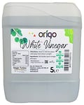 Origo White Vinegar 5L Premium Quality Food Grade Suitable for Cooking, Cleaning, Baking, Pickling, Weed Killer, Eco-Friendly and Natural